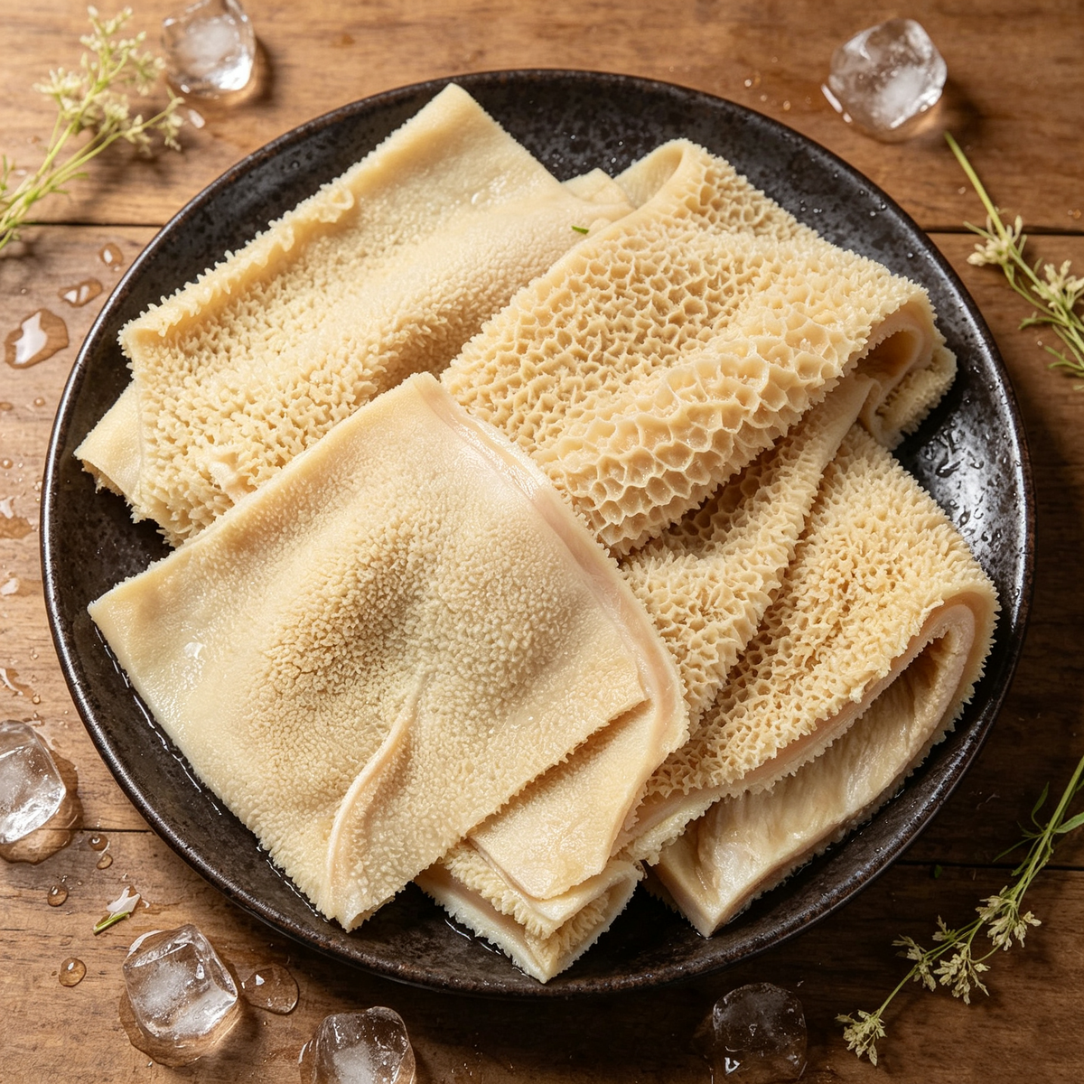 Frozen Raw Whole Beef Tripe - Top View