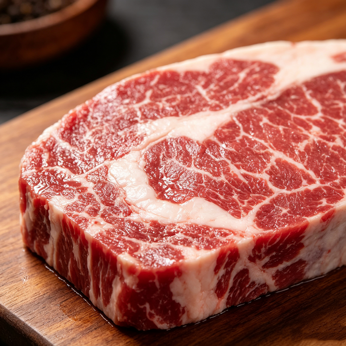 Frozen Raw Oyster Blade Steak - Top View